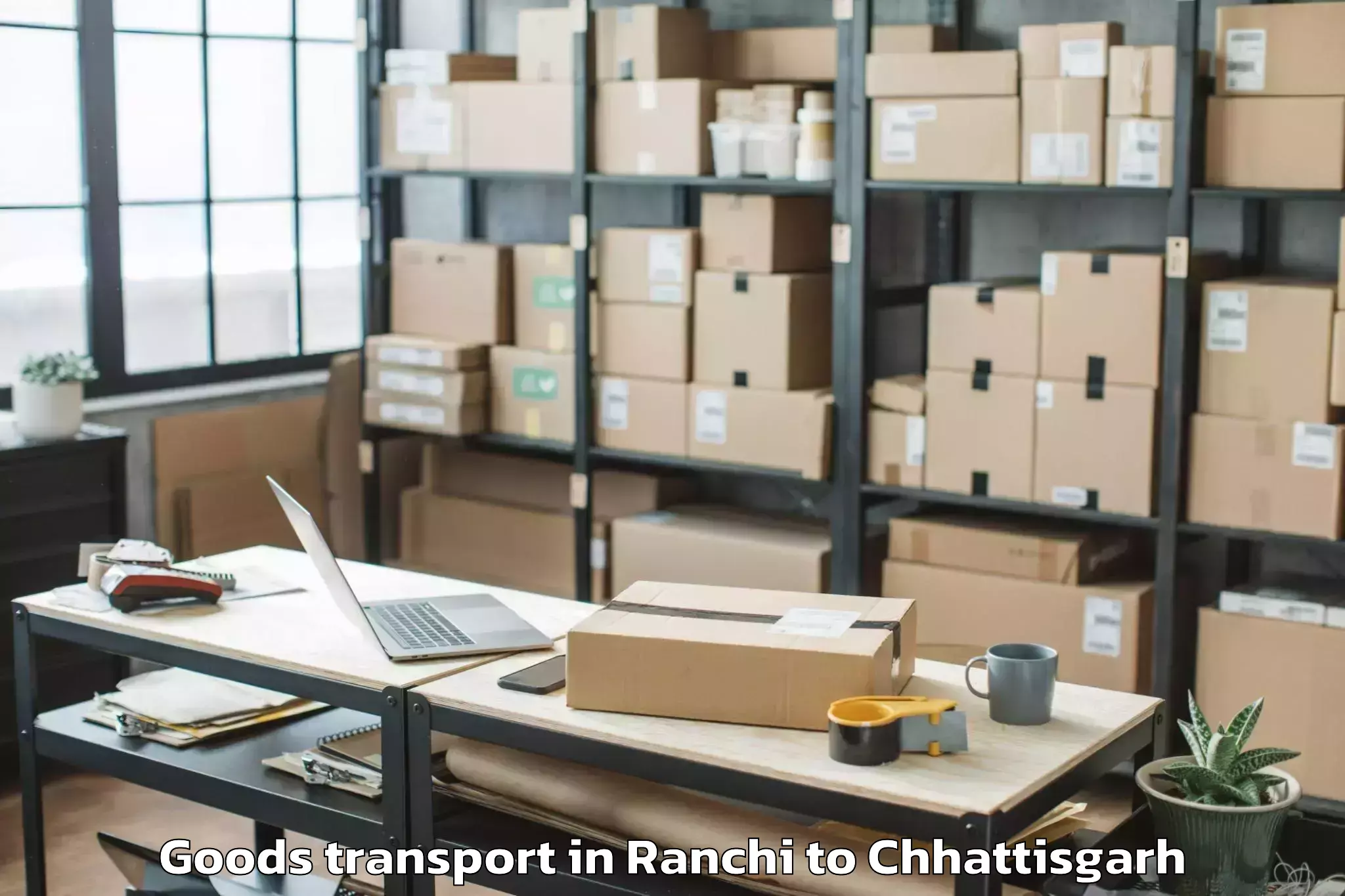 Expert Ranchi to Gharghoda Goods Transport